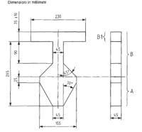 sagome per la determinazione dell'intrappolamento della testa e del collo in aperture parzialmente circoscritte e apertura a ""V""