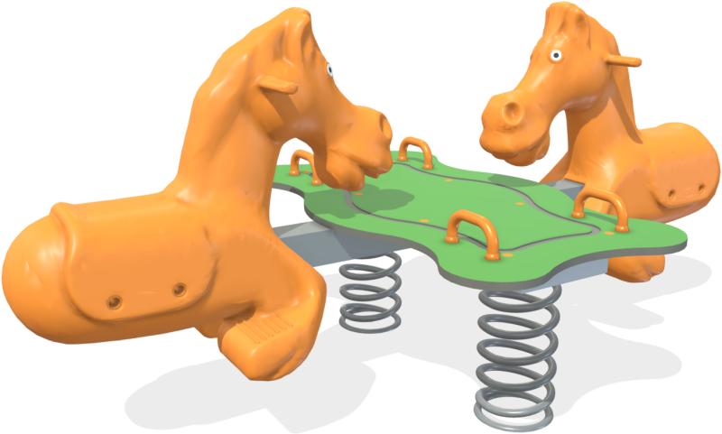 parchi linea giochi a molla rodeo xfam4