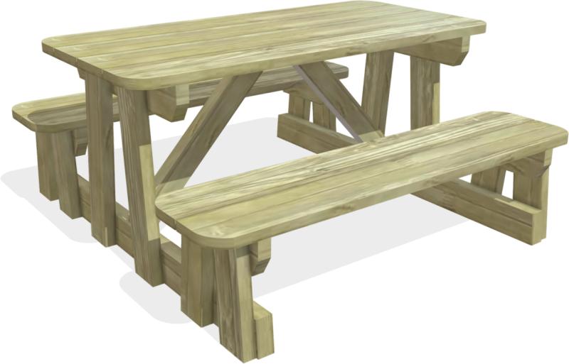 arredo tavolo panca pausa bimbi xc35