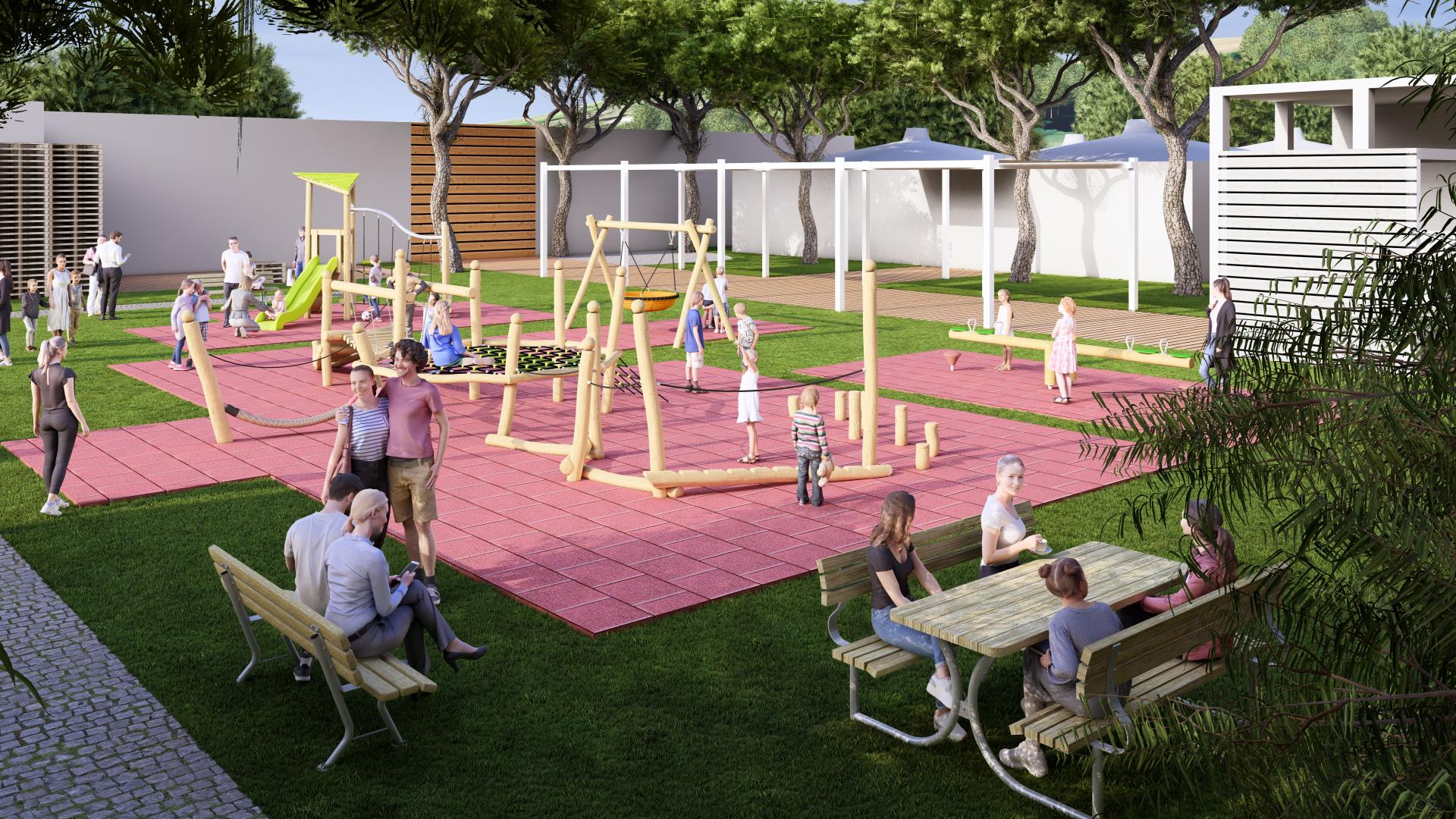 progetti di parchi gioco il parco giochi in robinia nel family hotel