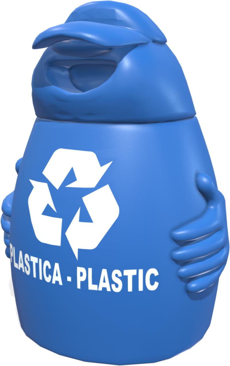 arredo cestini portarifiuti big bobo plastica xp54eco b