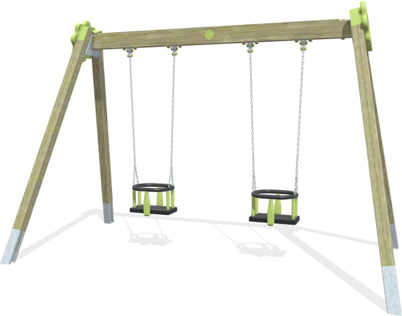 parchi altalene doppia gabbia xcal21 g