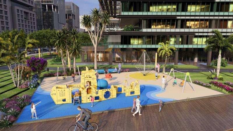 progetti di parchi gioco area gioco a tema marino acessibile e inclusiva