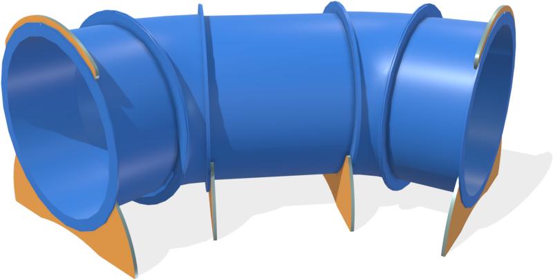 agility dog agility dog tubo curvo pa19