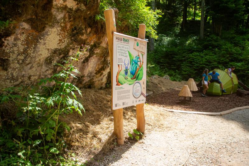 aree ludiche customizzate sentiero tematico mega bugs paganella