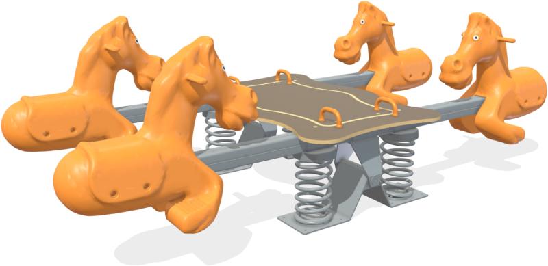 playgrounds spring riders line three wheels xum133