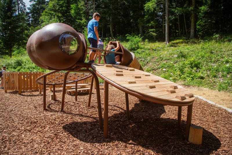 aree ludiche customizzate sentiero tematico mega bugs paganella