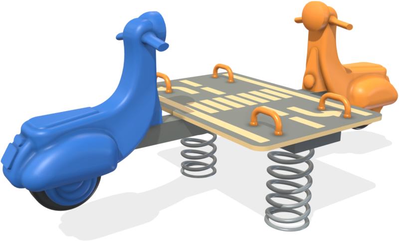 parchi linea giochi a molla cross xum40