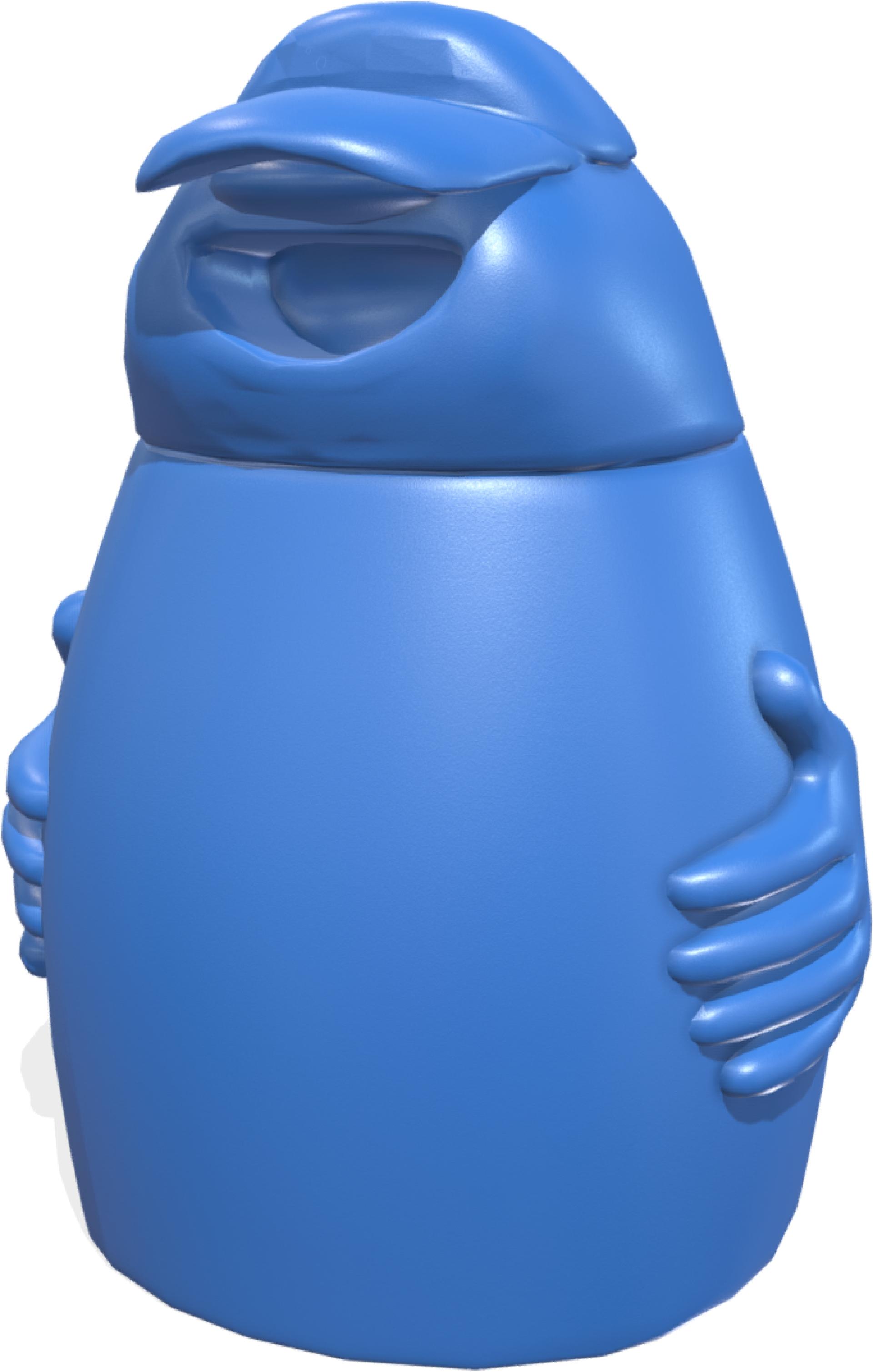 arredo cestini portarifiuti big bobo blu xp54b