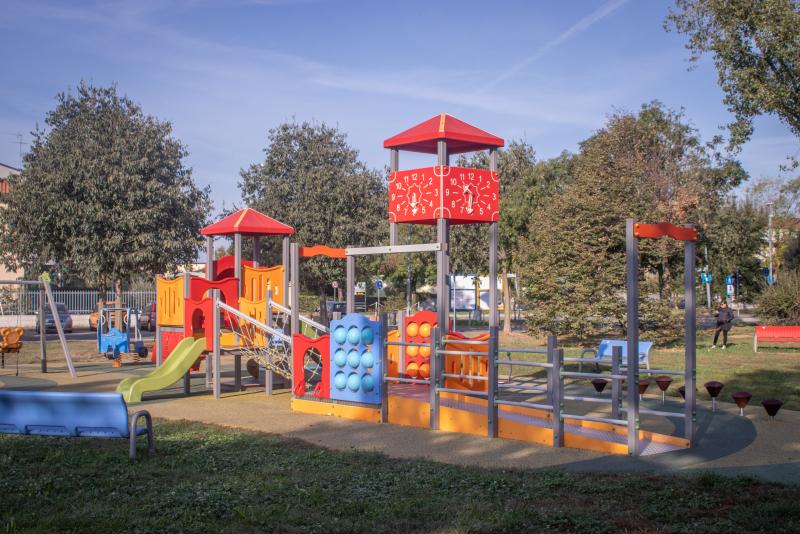 inclusione struttura per parco giochi inclusivo e accessibile linea OXI