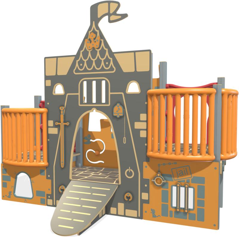 parchi strutture a tema castello dirondello alluminio xt100alu