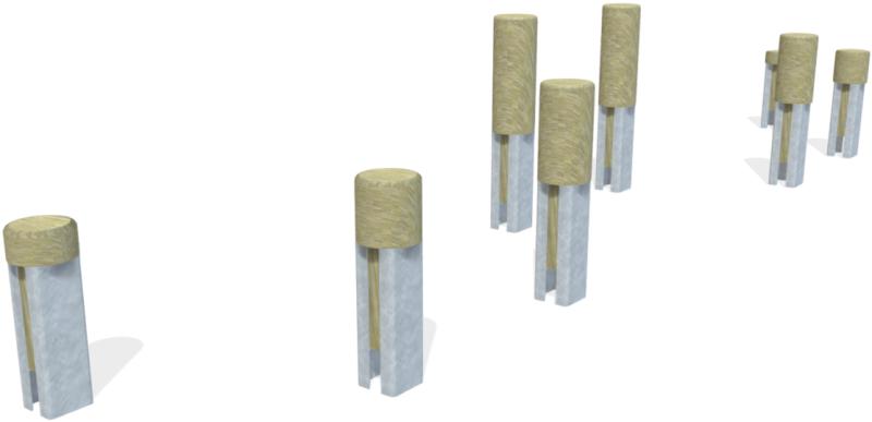 fitness percorso vita ostacoli verticali xsp13