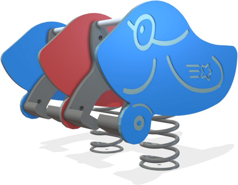 parchi linea giochi a molla topfun xum18