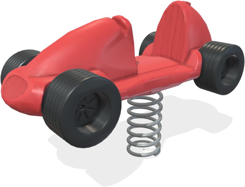 parchi linea giochi a molla bolide rosso xum12