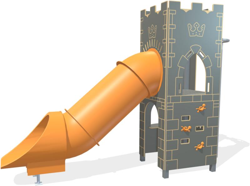 parchi strutture a tema torre king tunnel alluminio xt150talu