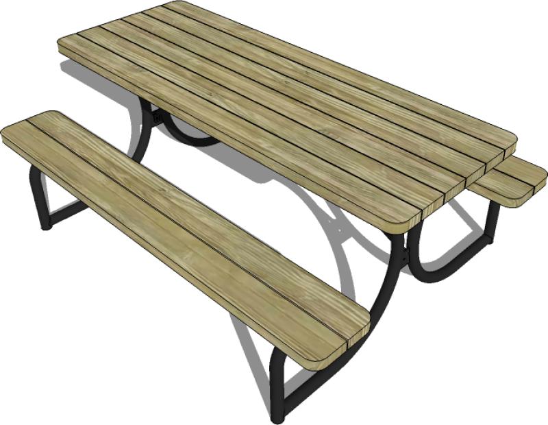 arredo tavolo panca siesta sie195k