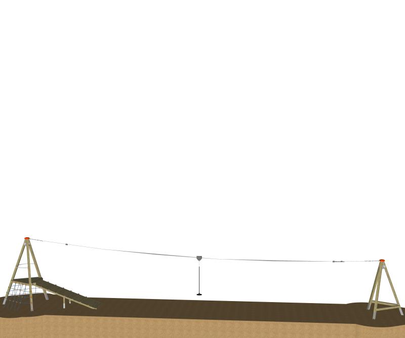 parchi teleferica indian teleferica con pedana xit100