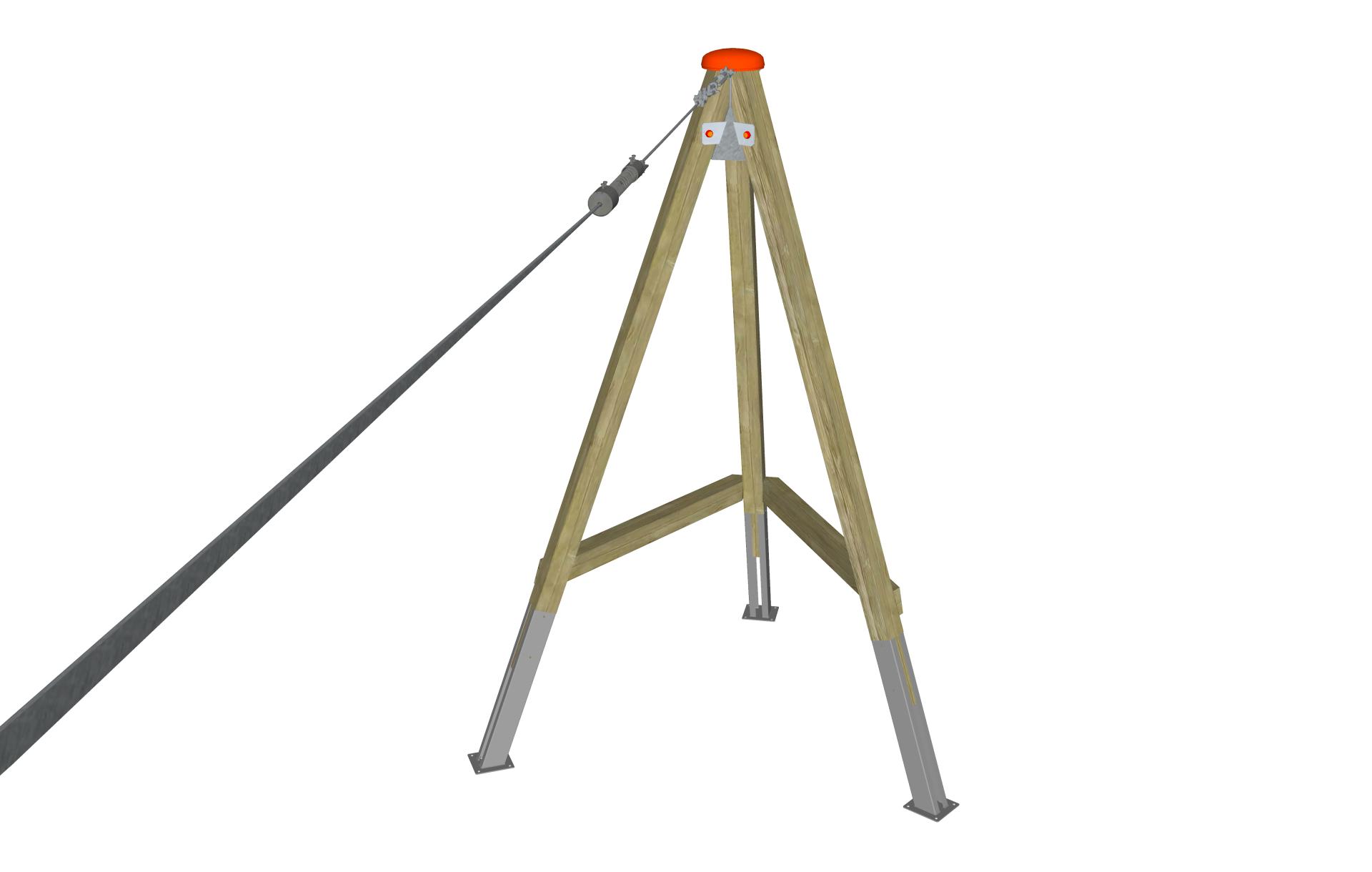 parchi teleferica indian teleferica con pedana xit100