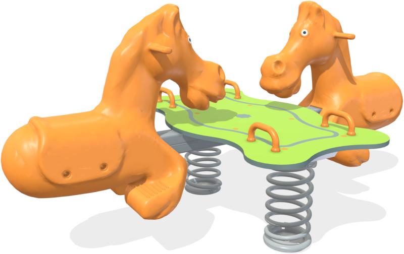 playgrounds spring riders line three wheels xum133