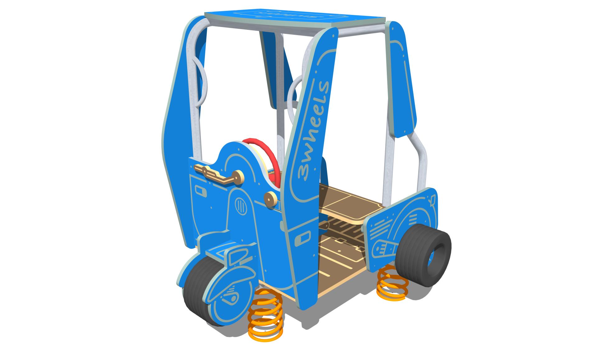 parchi linea giochi a molla three wheels xum133