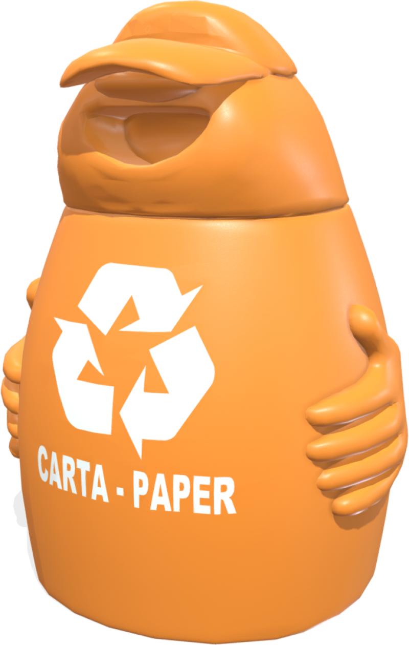 arredo cestini portarifiuti big bobo carta xp54eco a