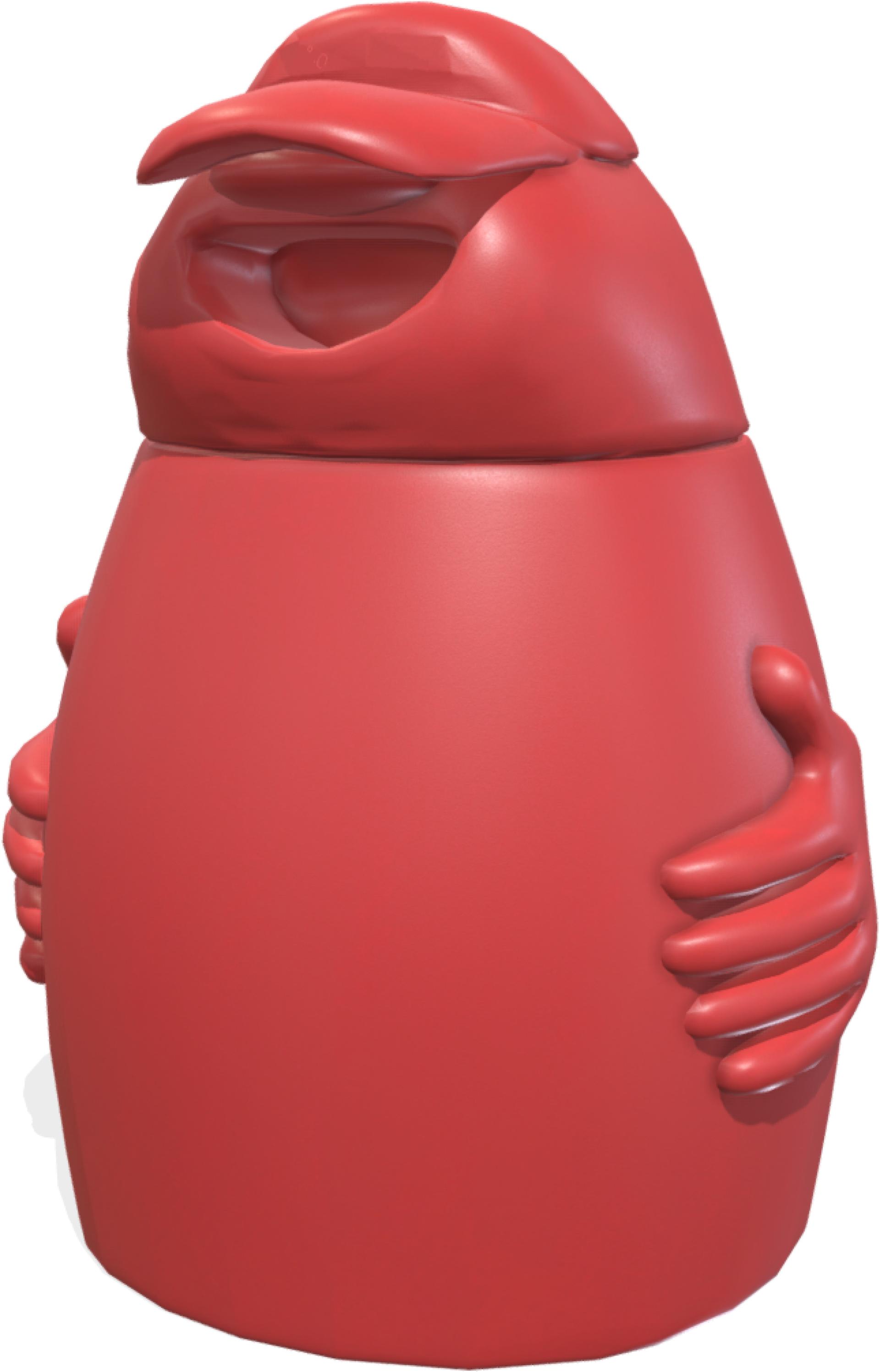 arredo cestini portarifiuti big bobo rosso xp54r