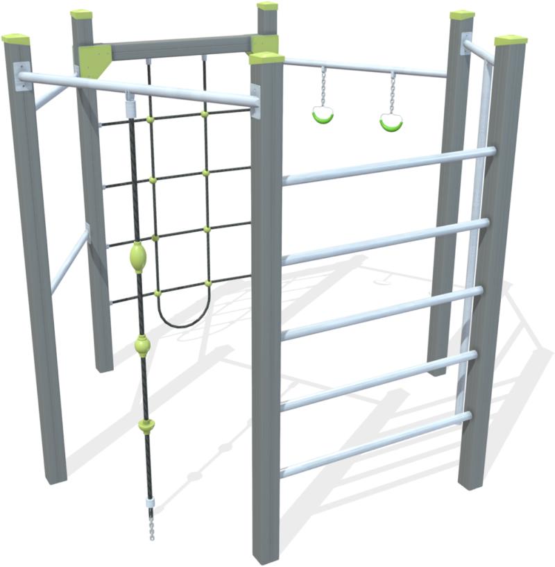 parchi linea strutture darrampico palestrina esagonale alluminio xcpe10alu