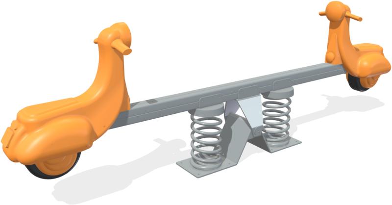 playgrounds spring riders line three wheels xum133