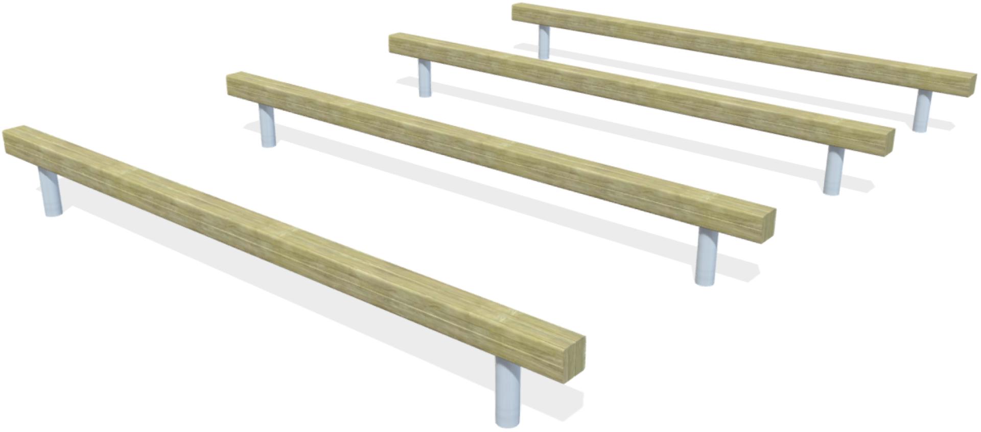 fitness percorso vita ostacoli legno xsp4